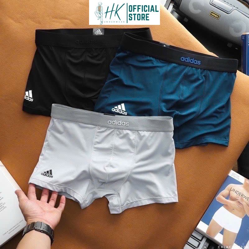 Quần Xì Nam Đùi Chất Thun Lạnh Logo Cao Thành [ Combo 3-4-5 Cái  ADD-Boxer], Quần Sịp Nam Boxer Co Dãn 4 Chiều.