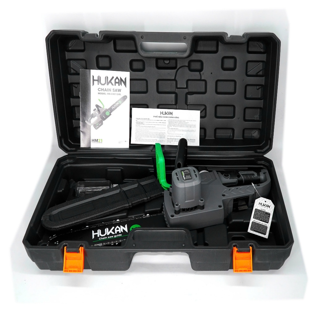 Thân Máy Cưa Xích HUKAN HK-CS012iBL| Công suất 850W, máy cưa xích pin 12inch, Đường kính cắt tối đa 260mm
