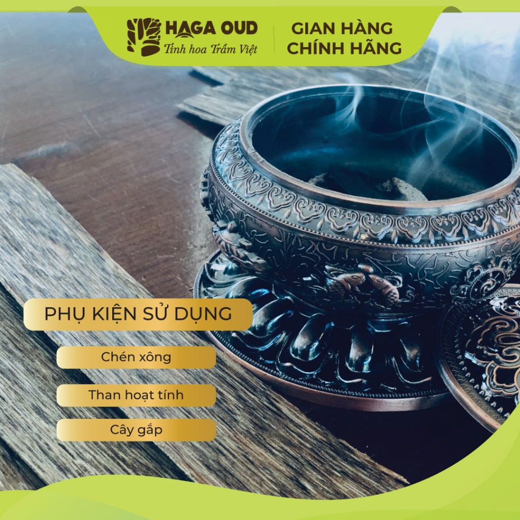 Ảnh Trầm vụn Haga tự nhiên dày đặc tinh dầu, thơm hương trầm nguyên bản (Không kèm than và dụng cụ) 4