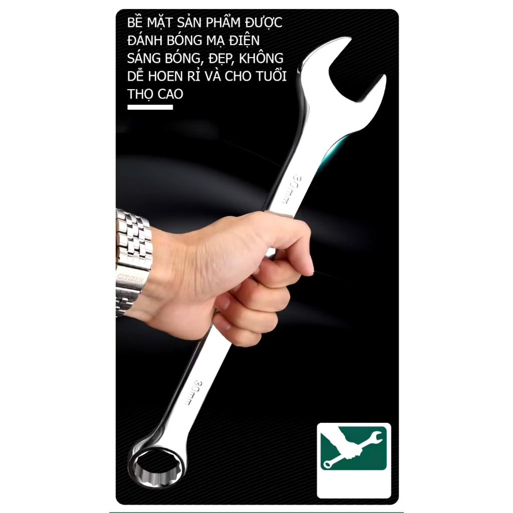 Cờ Lê Vòng Miệng Tuosen Đủ Cỡ 6-46MM (Cỡ Lớn)