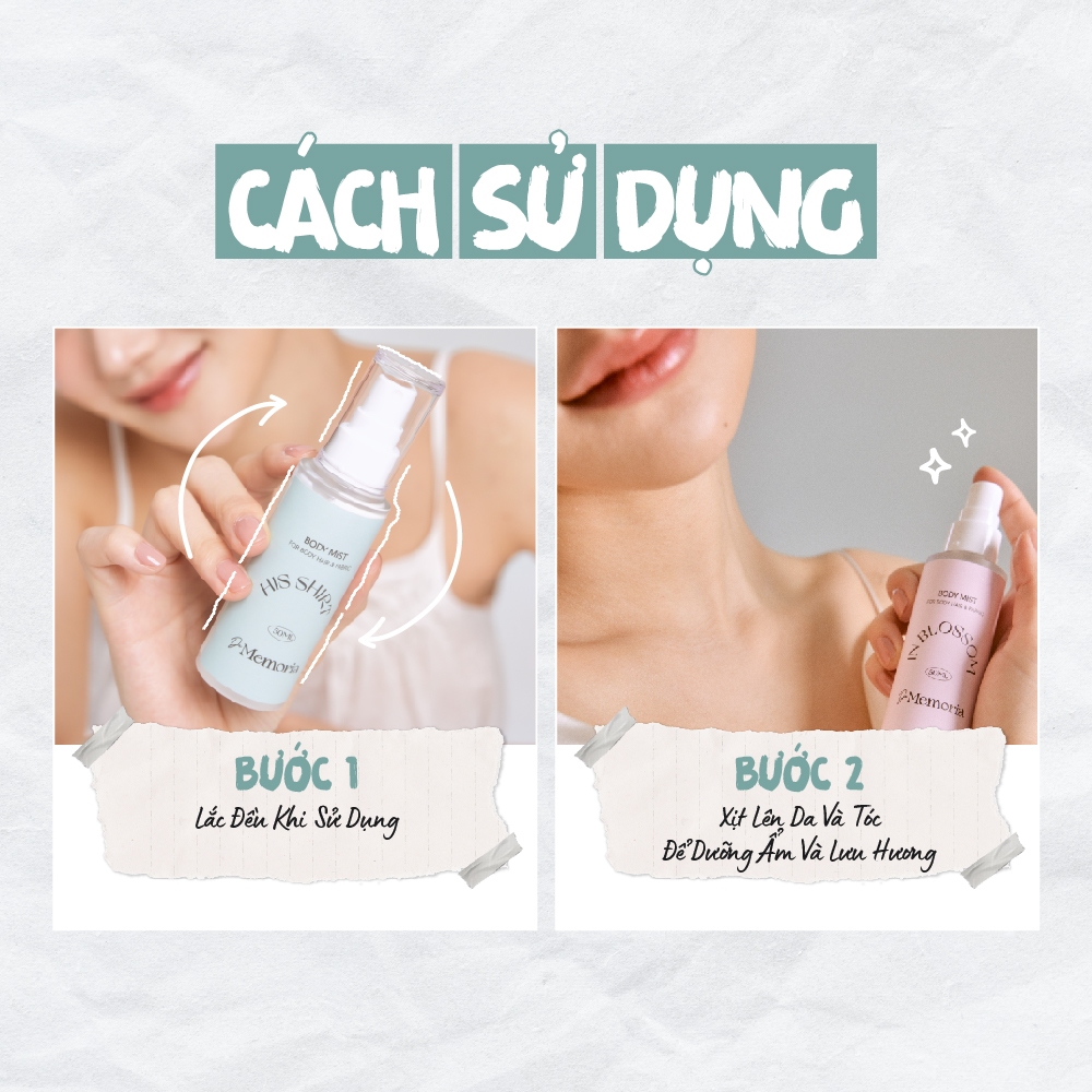 Ảnh Body Mist Xịt Thơm Cơ Thể De Memoria Không Cồn Khô 50ml  - BST Cảm Xúc Chân Thật 3
