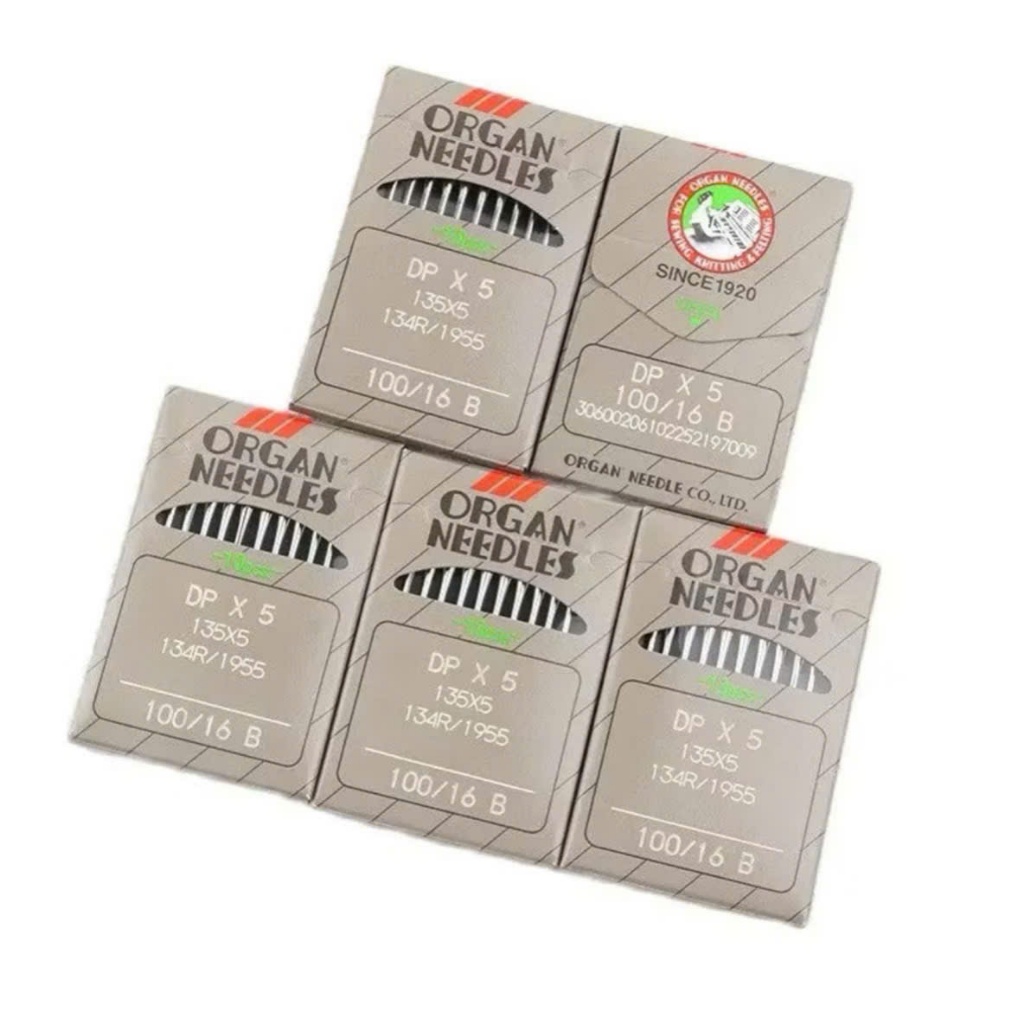 Kim Máy 2 Kim/1 Kim Trụ Lỗ To DPx5 ORGAN Nhật – Vỉ 10 Cái, Đủ Size