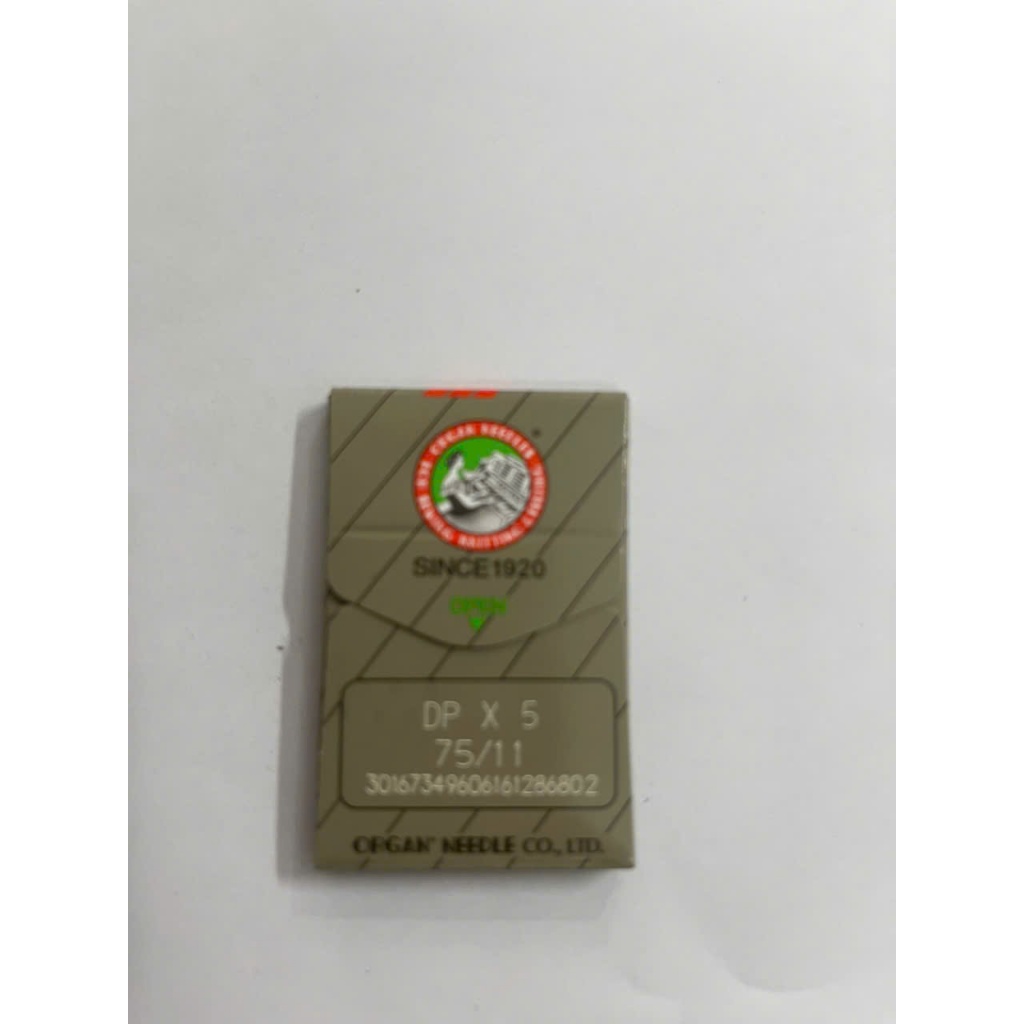 Kim Máy 2 Kim/1 Kim Trụ Lỗ To DPx5 ORGAN Nhật – Vỉ 10 Cái, Đủ Size