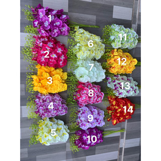 COMBO 10 Cành Lan Hồ Điệp Bé 💥HÀNG CAO CẤP💥 Lan Hồ Điệp 60cm, Thân Lan Bằng Nhựa Bọc Thép Dễ Dàng Tạo Kiểu