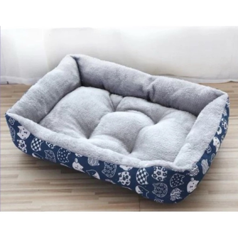 Nệm tròn/ chữ nhật bông mềm mại cho thú cưng