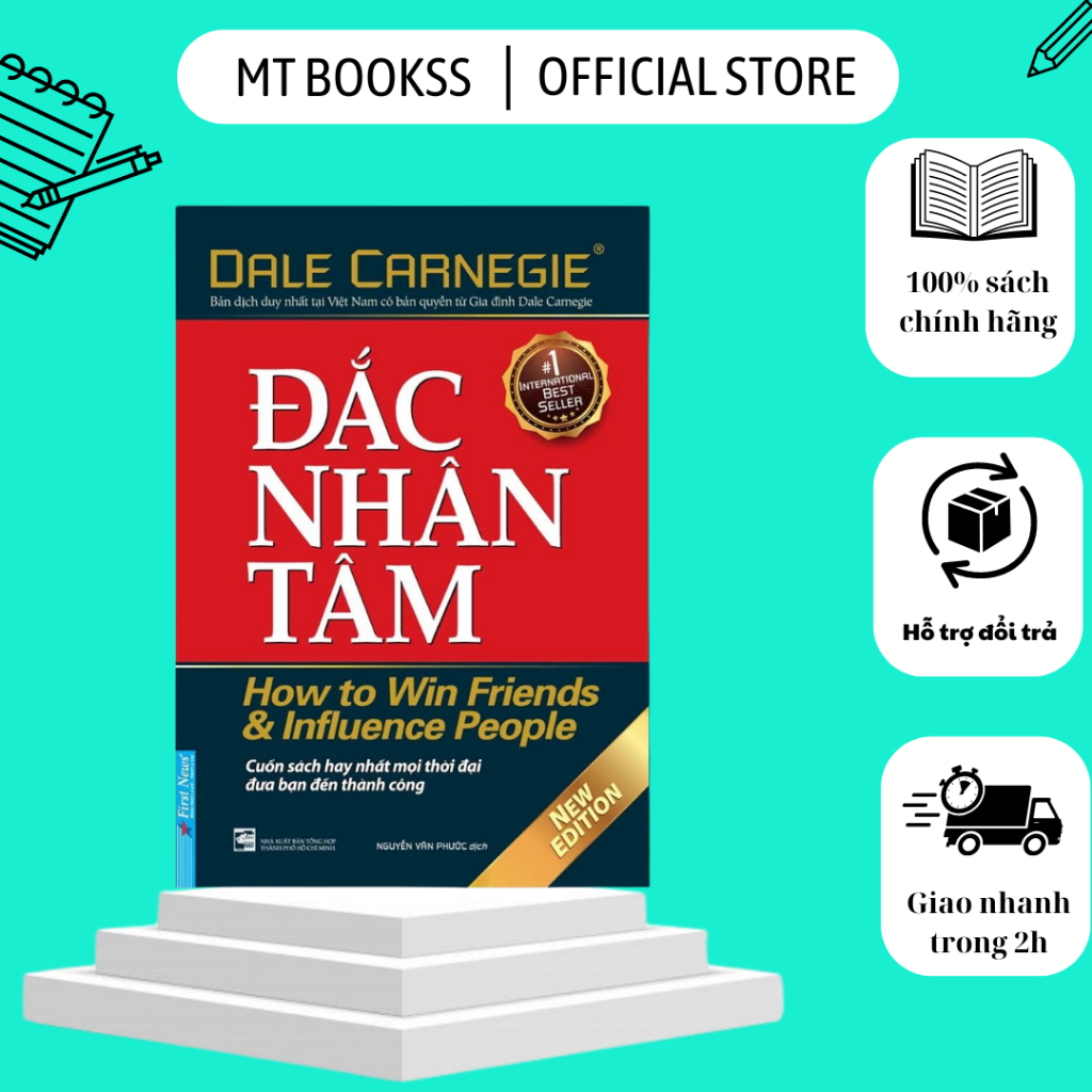 Ảnh Sách Đắc Nhân Tâm (Bìa Mềm) - First News - khổ lớn 1