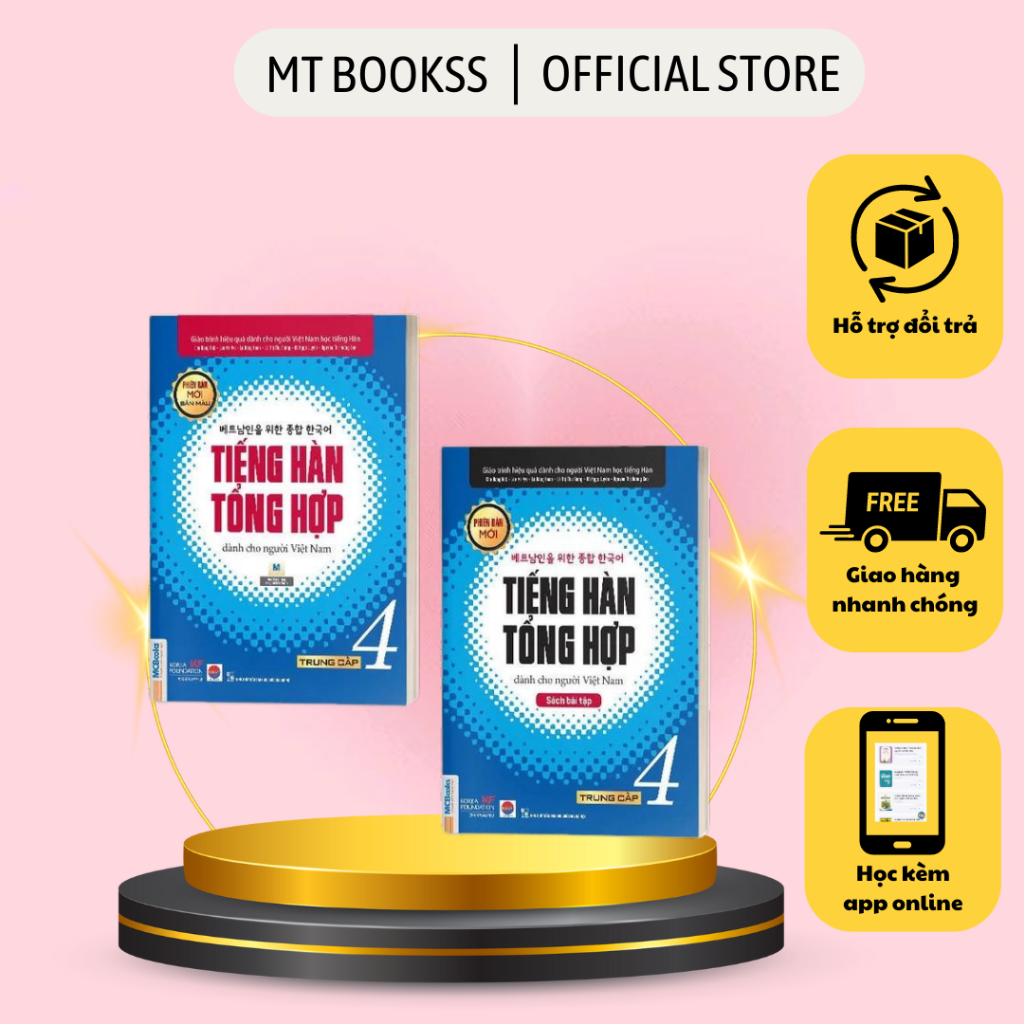 Sách - Tiếng Hàn Tổng Hợp Dành Cho Người Việt Nam - Trung Cấp 4 (Combo/ lẻ tuỳ chọn)