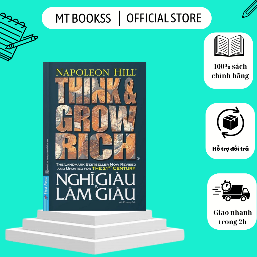 Sách - Nghĩ Giàu Và Làm Giàu (Khổ To) - First News