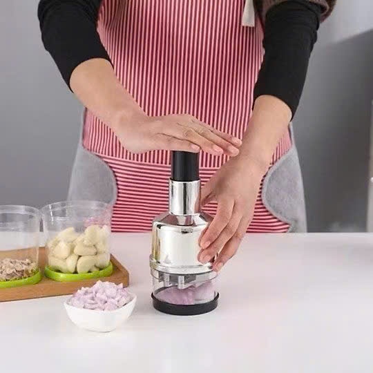 Dụng Cụ Dập- Xay Hành Tỏi- Ớt Nhà Bếp - DẬP TỎI INOX - MÃ: DAP HANH TOI