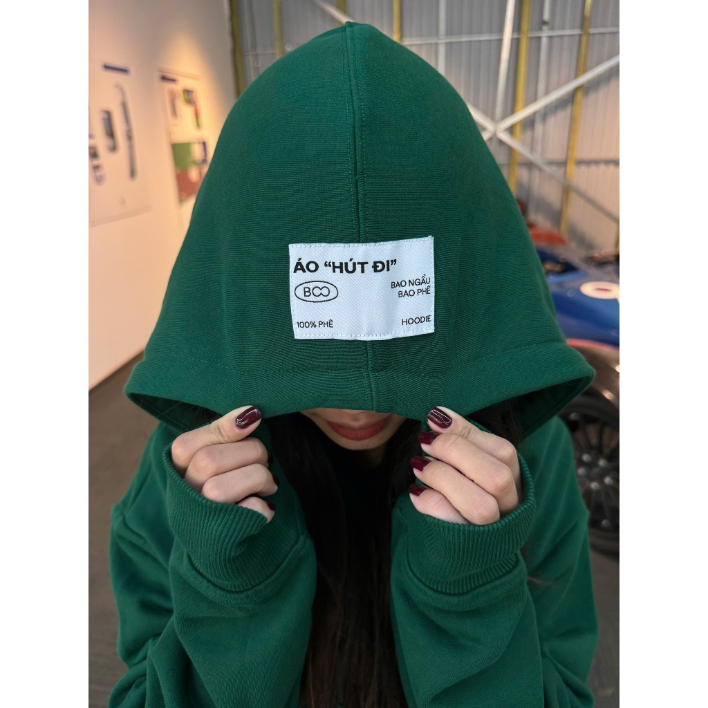 Áo Nỉ Mũ Unisex BOO In Graphic Fall OVS Entrylogo