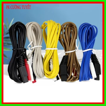 Dây Máy Điện Châm đầu vuông máy Hoa Đà Hwato SDZ-III - Phụ Kiện Dây Nối Máy Châm Cứu HOA ĐÀ