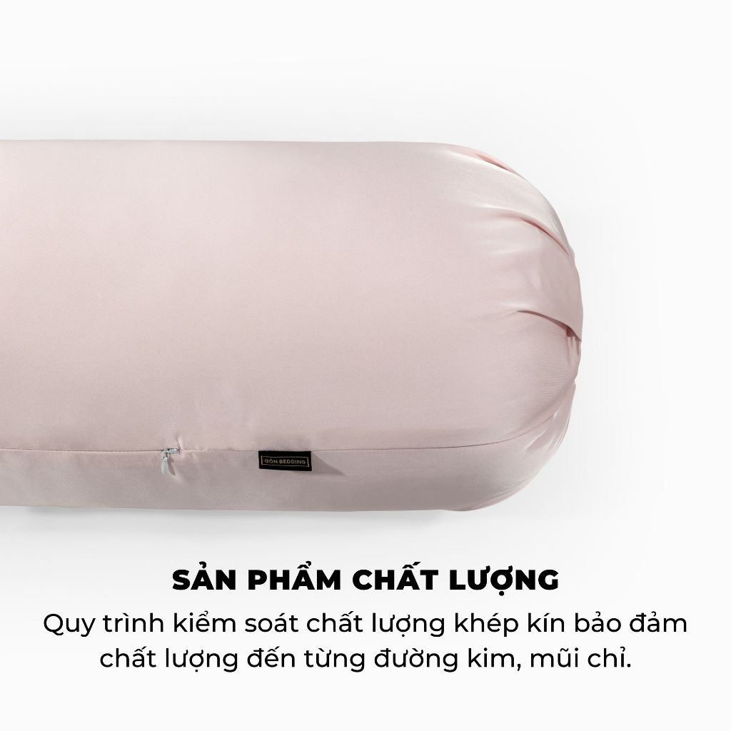Ảnh 01 Vỏ Gối Ôm Gòn Bedding Lụa Satin Premium Cao Cấp Màu Trơn 3