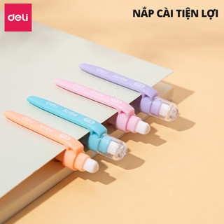 Bút Chì Kim Pastel Deli Ngòi 0.5mm/0.7mm Deli, Bút Chì Bấm Cơ Học Có Đầu Tẩy Thiết Kế Chống Gãy Ngòi