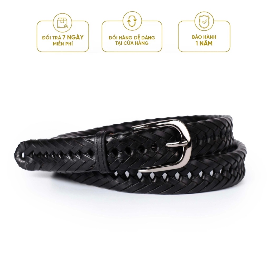 Ảnh Thắt lưng Da Đan, da Bò thật - CLASSIC MESH BELT - BE30 - Thương hiệu Be Classy 1
