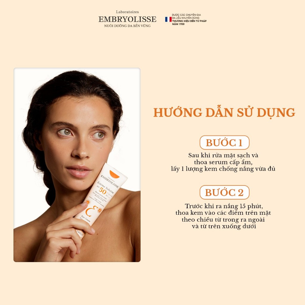Ảnh Kem chống nắng phổ rộng Embryolisse100ml 2