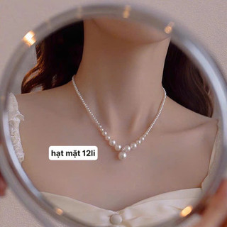 [ DAISYN ] N960 Vòng cổ ngọc trai nhân tạo hạt đá nặng tay khoá vặn inox xinh xắn cho nữ