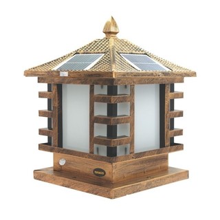 ( Combo) Đèn Trụ Cổng Sân Vườn Năng Lượng Mặt Trời Chống Nước, Chất liệu nhôm