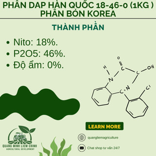 Phân DAP Hàn Quốc Túi 100GR/500GR/1KG (bán lẻ) - Cung Cấp Dinh Dưỡng, Tăng Năng Suất, Kháng Sâu Bệnh