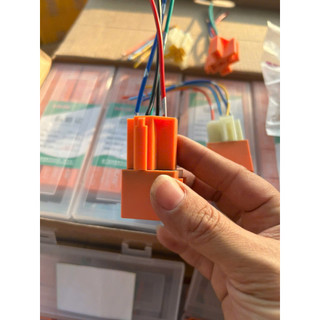 COMBO 10 rơ le cam to 12v-24v kèm rắc.
