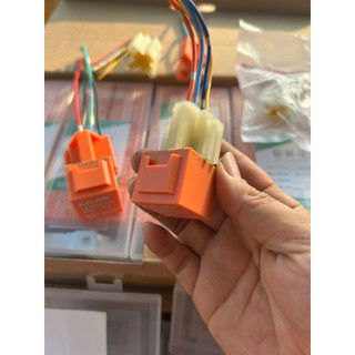 COMBO 10 rơ le cam to 12v-24v kèm rắc.