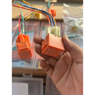 COMBO 10 rơ le cam to 12v-24v kèm rắc.