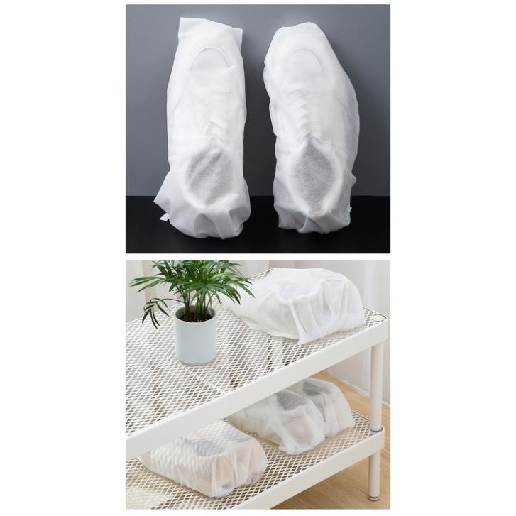 (SET 5) Túi Đựng Giày Trắng Có Dây Rút