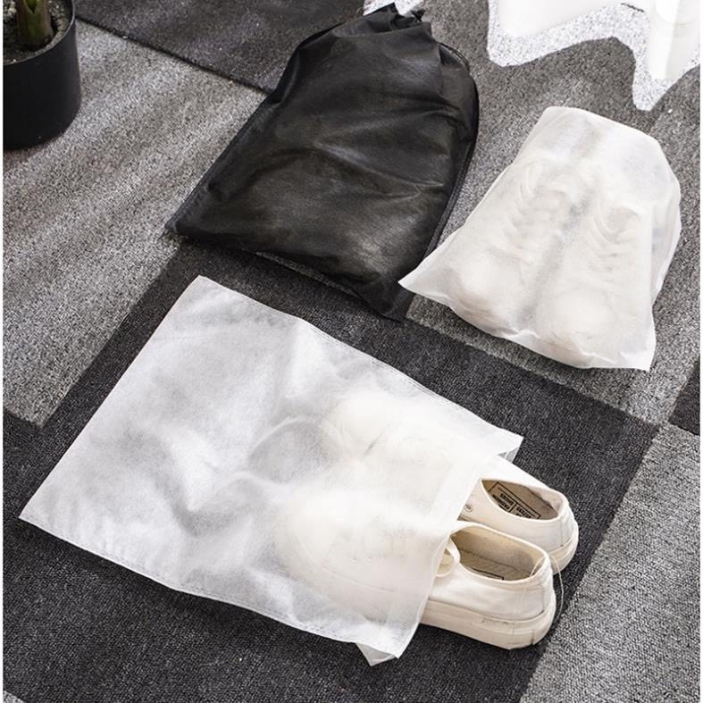 (SET 5) Túi Đựng Giày Trắng Có Dây Rút