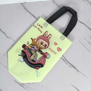 Túi In Hình Labububu Chất Liệu Vải Không Dệt Nhẹ Tiện Lợi,Túi Nilong Không Thắm Nước Bền Đẹp