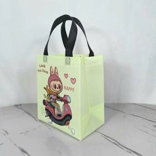 Túi In Hình Labububu Chất Liệu Vải Không Dệt Nhẹ Tiện Lợi,Túi Nilong Không Thắm Nước Bền Đẹp