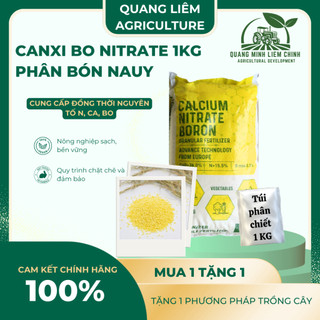 Phân Canxi Bo Nitrat Nauy Túi 1KG (bán lẻ) - Giúp Lớn Củ, Phì Trái, Kháng Bệnh, Chống Sượng Trái