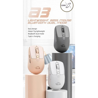 Chuột Không Dây Bluetooth Free Wolf A3 Pin Sạc Nút im Lặng Chống Ồn Cho Máy Tính, Laptop, Ipad