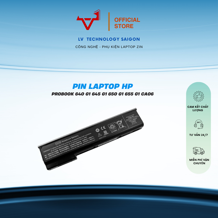 Pin laptop HP ProBook 640 G1 645 G1 650 G1 655 G1 CA06 - BẢO HÀNH 6 ...
