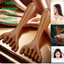 LƯỢC MASSAGE 6 MÓNG GỖ ĐÀNHƯƠNG, LƯỢC KINH TUYẾN MASSAGE DA ĐẦU, Lược Massage Cạo Mặt Thư Giãn Giảm Căng Thẳng