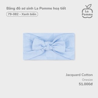 La pomme AW2024 Băng đô sơ sinh La Pomme hoạ tiết cho bé