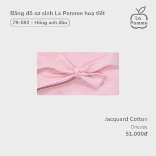 La pomme AW2024 Băng đô sơ sinh La Pomme hoạ tiết cho bé