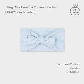 La pomme AW2024 Băng đô sơ sinh La Pomme hoạ tiết cho bé