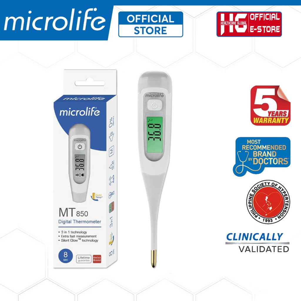 Ảnh Nhiệt kế điện tử dạng bút Microlife MT850 | 3 Tính Năng Trong 1 - Đo Thân Nhiệt , Nước , Sữa , Môi Trường 1