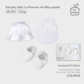 La pomme AW2024 Set phụ kiện La Pomme nơ điệu pastel cho bé