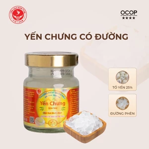 Yến Chưng Đường Phèn, Yến Hũ Chưng Sẵn 25% Yến Tươi hũ 70ml