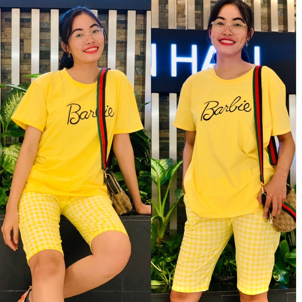 Đồ Bộ Nữ Mặc Nhà Bigsize 43-85kg ESHOP Thun Cotton Quần Lửng Ngố Mùa Hè Đi Chơi Trung Niên AD13