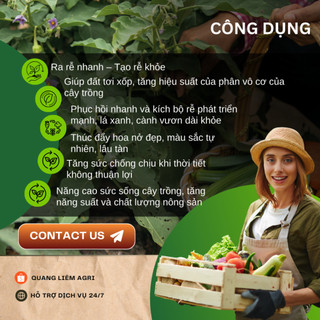 Phân bón đầu trâu hữu cơ vi sinh cao cấp Trichoderma MK7 + TE, kháng bệnh và tăng trưởng khỏe (5KG)