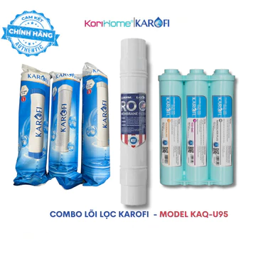 Bộ 10 lõi lọc nước Karofi cho máy KAD-X39, KAD-D52, KAQ-O07,.... Combo lõi lọc nước RO Karofi Hàng Chuẩn Chính Hãng