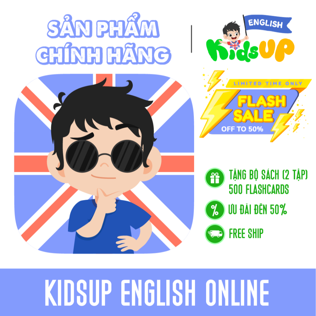 Thẻ học Kids UP - KidsUp English gói Trọn Đời - KUETD