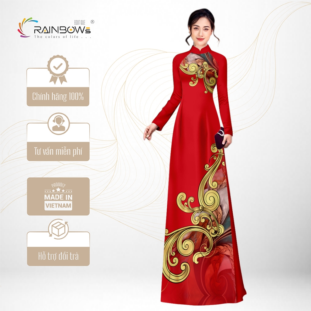Mẫu Áo Dài Siêu Đẹp Dành Cho Dịp 20/11 - Rainbows