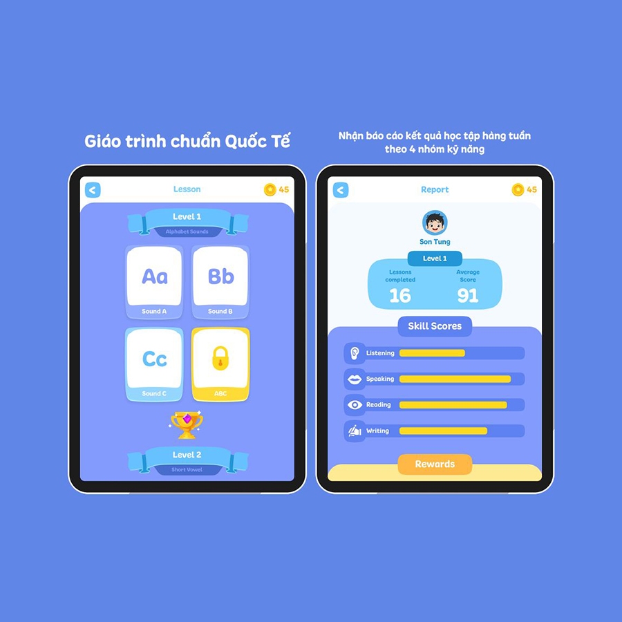 Khóa học Kids UP - KidsUp English Gói 1 năm tặng 3 tháng KUE_1Y