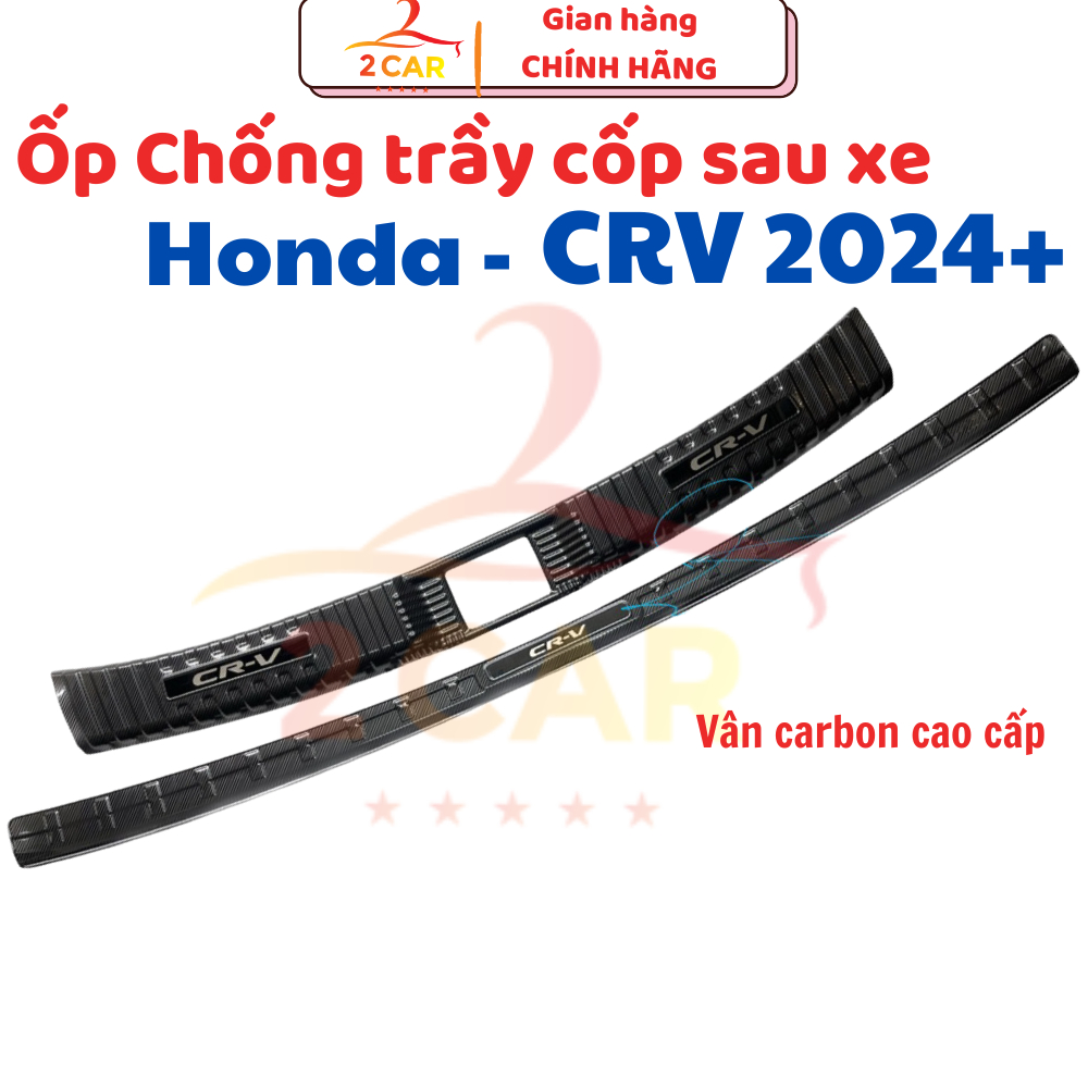 Ốp Chống Trầy Cốp CARBON xe Honda CRV 2024 2025 2026 vân Cacbon cao cấp