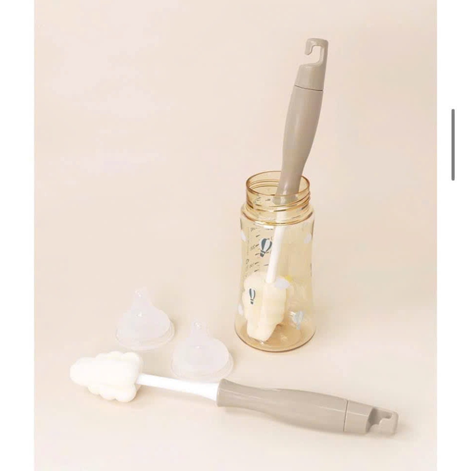 Cọ rửa bình sữa Grosmimi The Easy 2in1 [CHÍNH HÃNG - MẪU MỚI]
