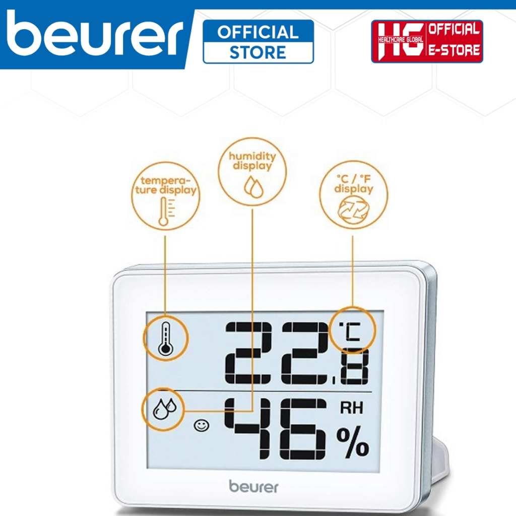 Ảnh Nhiệt Ẩm Kế Beurer HM16 | Màn Hình LCD , Đo Nhiệt Độ Và Độ Ẩm Trong Phòng - Bảo Hành Chính Hãng 24 Tháng 4