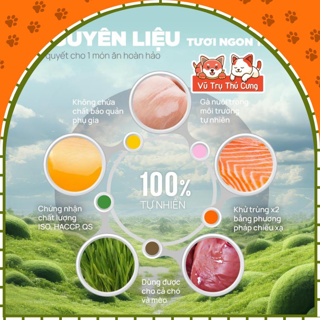 Ức Gà Viên Sấy Khô Cho Chó Mèo PetQ