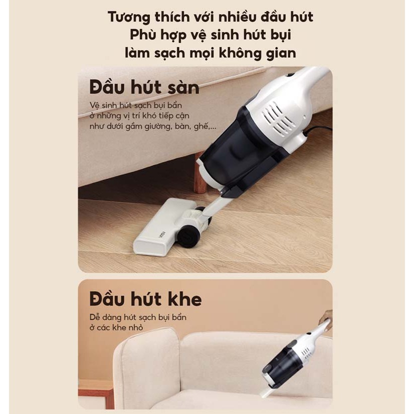 Ảnh Máy hút bụi cầm tay Aqua CCX600R lực hút 15000Pa 600W, bộ lọc bụi mịn HEPA - Bảo hành 12 tháng 3